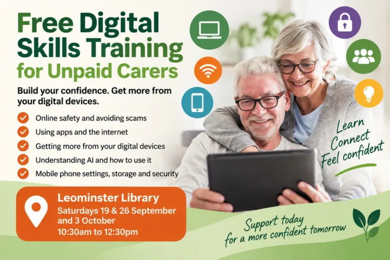 Free Digital Skills Training for Unpaid Carers